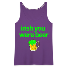 Irish You Were Beer Women's Tank - purple