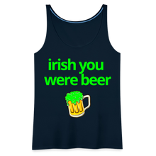 Irish You Were Beer Women's Tank - deep navy