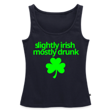 Slightly Irish Mostly Drunk Women's Tank - navy