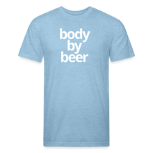 Body By Beer Fitted Cotton/Poly T-Shirt - heather blue