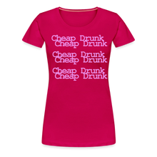 Women's Cheap Drunk T! - dark pink