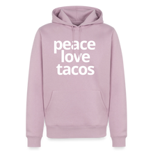 Peace Love Tacos Hoodie - dusty pink
