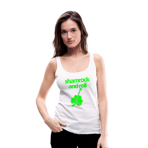 Shamrock and Roll Women's Tank - white