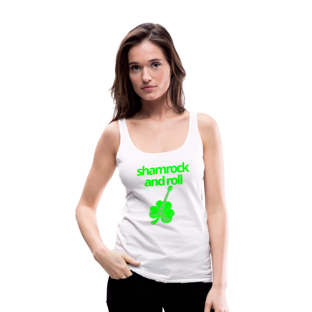 Shamrock and Roll Women's Tank - white