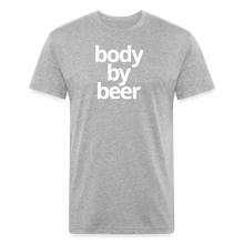 Body By Beer Fitted Cotton/Poly T-Shirt - heather gray