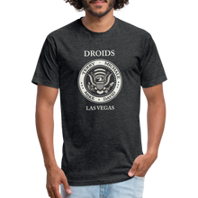 Fitted Cotton/Poly Droids Punk T-Shirt by Next Level - heather black