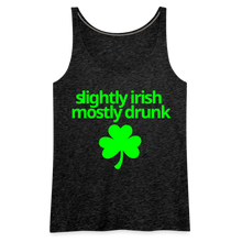 Slightly Irish Mostly Drunk Women's Tank - charcoal grey