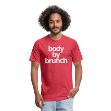 Body By Brunch Fitted Cotton/Poly T-Shirt - heather red