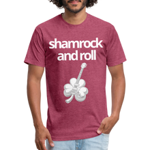 Shamrock and Roll T - heather burgundy