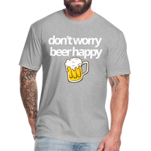 Don't Worry Beer Happy T - heather gray