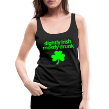 Slightly Irish Mostly Drunk Women's Tank - black