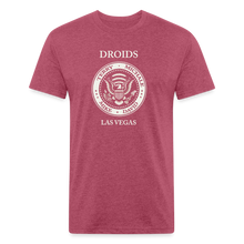 Fitted Cotton/Poly Droids Punk T-Shirt by Next Level - heather burgundy