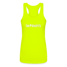 Whipits Women’s Performance Racerback Tank Top - neon yellow