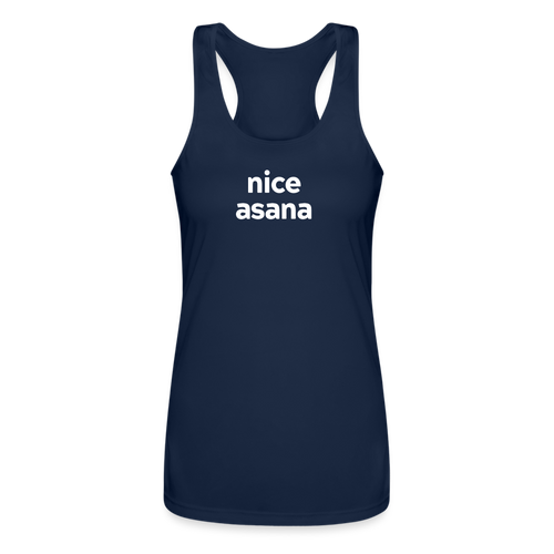 Nice Asana Performance Racerback Tank Top - navy