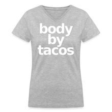 Body by Tacos Women's V-Neck T-Shirt - gray