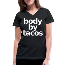 Body by Tacos Women's V-Neck T-Shirt - black