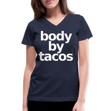 Body by Tacos Women's V-Neck T-Shirt - navy