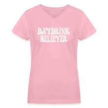 Women's V-Neck T-Shirt - pink