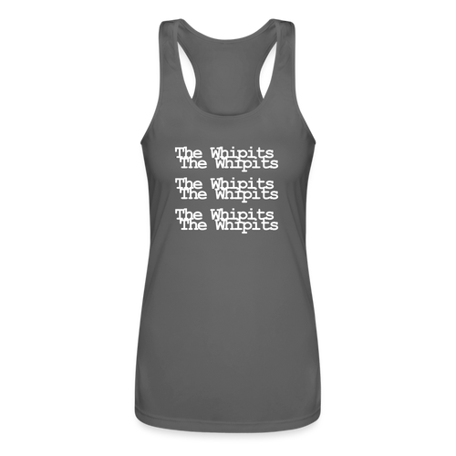 Whipits Whipits Women’s Performance Racerback Tank Top - charcoal