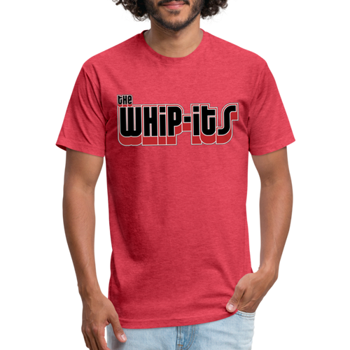 Whipits Logo Fitted Cotton/Poly T-Shirt by Next Level - heather red