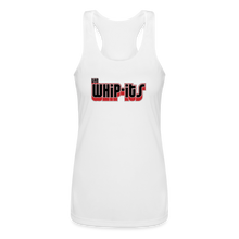 Whipits Logo Women’s Performance Racerback Tank Top - white