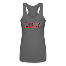 Whipits Logo Women’s Performance Racerback Tank Top - charcoal