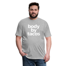 Body By Tacos Fitted Cotton/Poly T-Shirt - heather gray