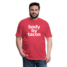 Body By Tacos Fitted Cotton/Poly T-Shirt - heather red