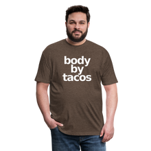 Body By Tacos Fitted Cotton/Poly T-Shirt - heather espresso