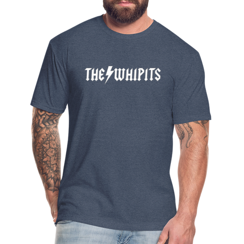 Whipits Rocker Fitted Cotton/Poly T-Shirt - heather navy