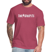 Whipits Rocker Fitted Cotton/Poly T-Shirt - heather burgundy