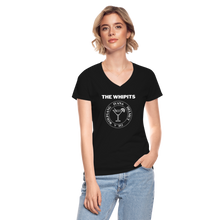 Women's Whipits Punk V-Neck T-Shirt - black