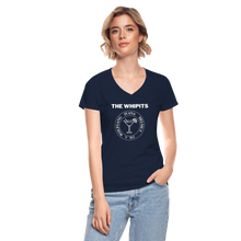 Women's Whipits Punk V-Neck T-Shirt - navy