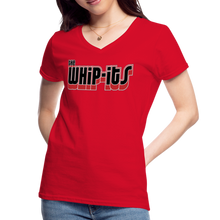 Women's Whipits Logo V-Neck T-Shirt - red