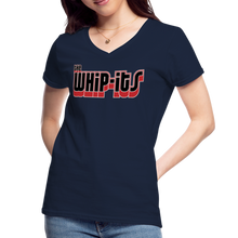 Women's Whipits Logo V-Neck T-Shirt - navy