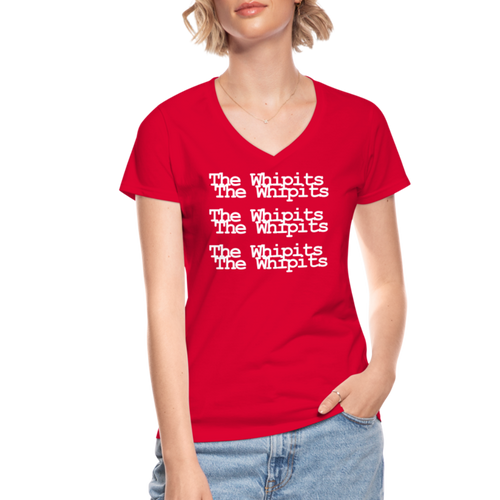 Women's Whipits Whipits V-Neck T-Shirt - red