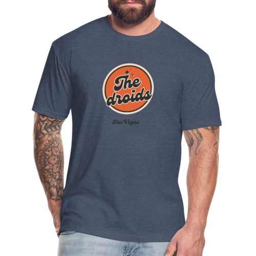 Droids retro logo t-shirt - heather navy