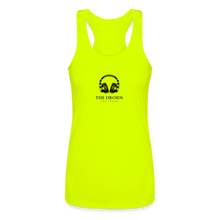 Droids Headphones Women's Performance Racerback Tank Top - neon yellow