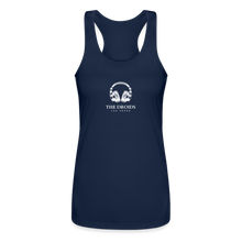 Droids Headphones Women’s Performance Racerback Tank Top White - navy