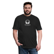 Droids Headphones Fitted Cotton/Poly T-Shirt by Next Level - black