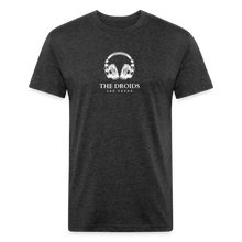 Droids Headphones Fitted Cotton/Poly T-Shirt by Next Level - heather black