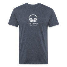 Droids Headphones Fitted Cotton/Poly T-Shirt by Next Level - heather navy