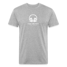 Droids Headphones Fitted Cotton/Poly T-Shirt by Next Level - heather gray