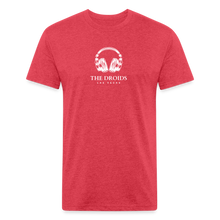 Droids Headphones Fitted Cotton/Poly T-Shirt by Next Level - heather red