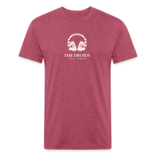 Droids Headphones Fitted Cotton/Poly T-Shirt by Next Level - heather burgundy