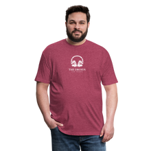 Droids Headphones Fitted Cotton/Poly T-Shirt by Next Level - heather burgundy