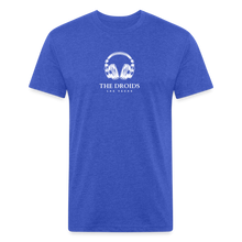 Droids Headphones Fitted Cotton/Poly T-Shirt by Next Level - heather royal