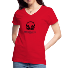 The Droids Headphones Women's V-Neck T-Shirt - red