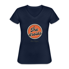 The Droids Retro Logo Women's V-Neck T-Shirt - navy