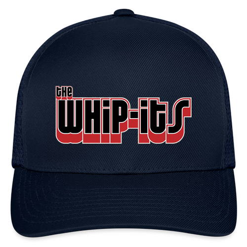 Whipits Logo Flexfit Fitted Baseball Cap - navy